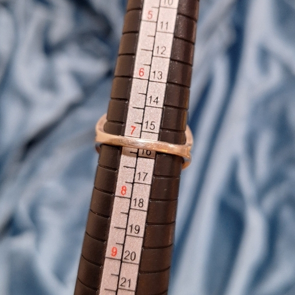 Moonstone Square Statement Ring Size 7 Sterling Silver 925 Big Stone Split Band - Picture 13 of 16